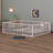Diocles Metal Floor Bed Frame with Fence & Door-887592368-879564626