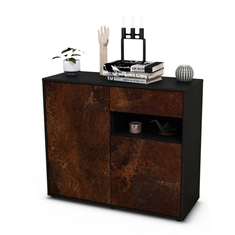 Rayburn 92cm Sideboard, Anthracite/Rust
