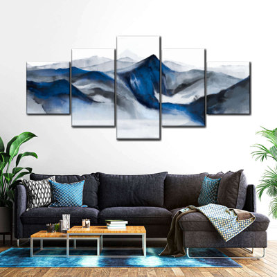 «Abstract Landscape Watercolor», reproduction sur toile