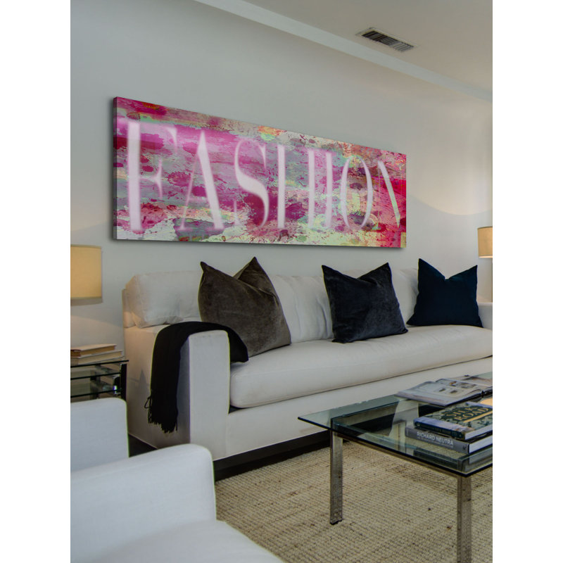 Fashion - Wrapped Canvas Panoramic Painting, 25 cm H x 76 cm W