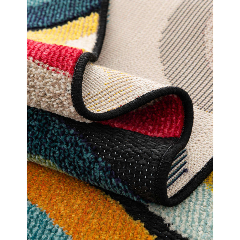 Wrought Studio Jake Marelda Indoor/Outdoor Area Rug, Square 7'10"