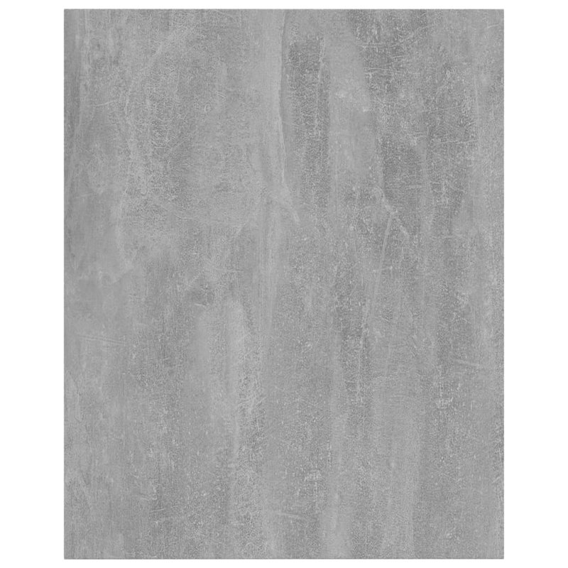 Bookshelf Boards 8 pcs Engineered Wood, Concrete Gray, (8 Shelves) 0.59" H x 15.75" W x 19.69" D