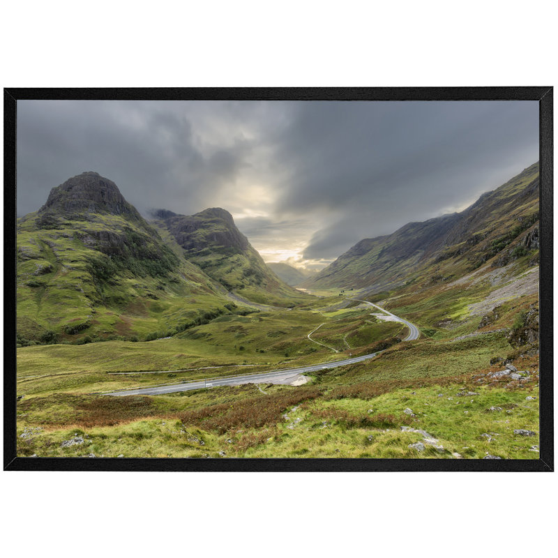 Gladbrook Scotland Highlands - Single Picture Frame Print, Black Framed, 76cm H x 114cm W x 4cm D