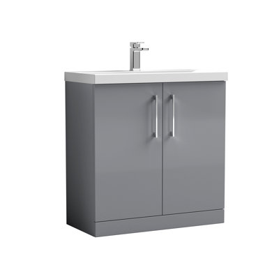 Arno 810mm Single Bathroom Vanity with Integrated Vitreous China Basin