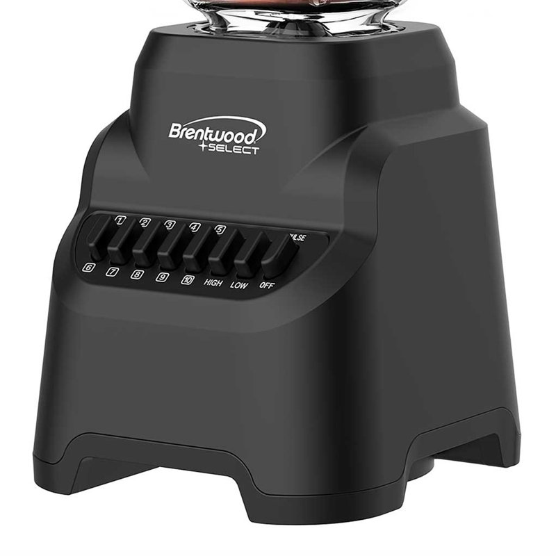 Brentwood Select 10 Speed 5.3 Cup Countertop Blender with Glass Jar