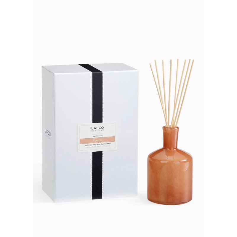 Reed Diffuser, 6.5" H x 4" W x 4" D, Retreat, Brown
