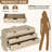 6 Drawer Dresser with Fluted Wave Panel