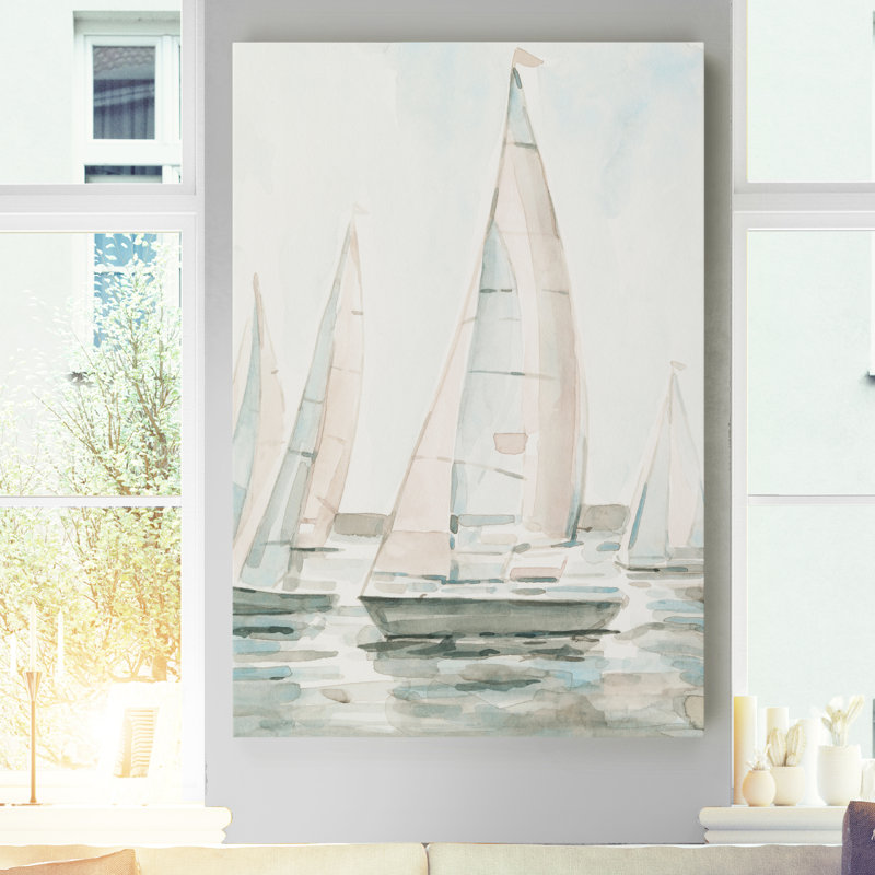 «Soft Sail I», reproduction sur toile, H 12 po x l 8 po x P 1 po, Toile tendue