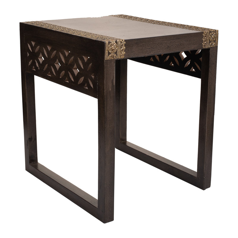 Yiwei Solid Wood Sled End Table