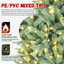 Arbre de Noël illuminé 7 pi avec teinte bleu-vert-14611400-14611396