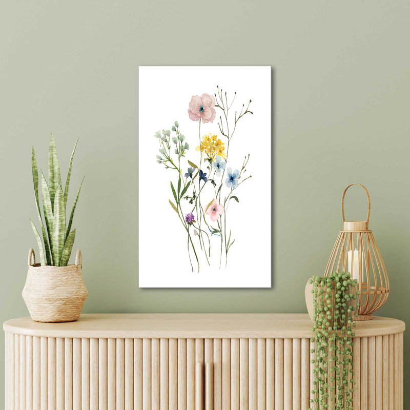 "Cottage Garden Study I" par Livy Finn, reproduction sur toile, H 48 po x l 28 po x P 1,5 po