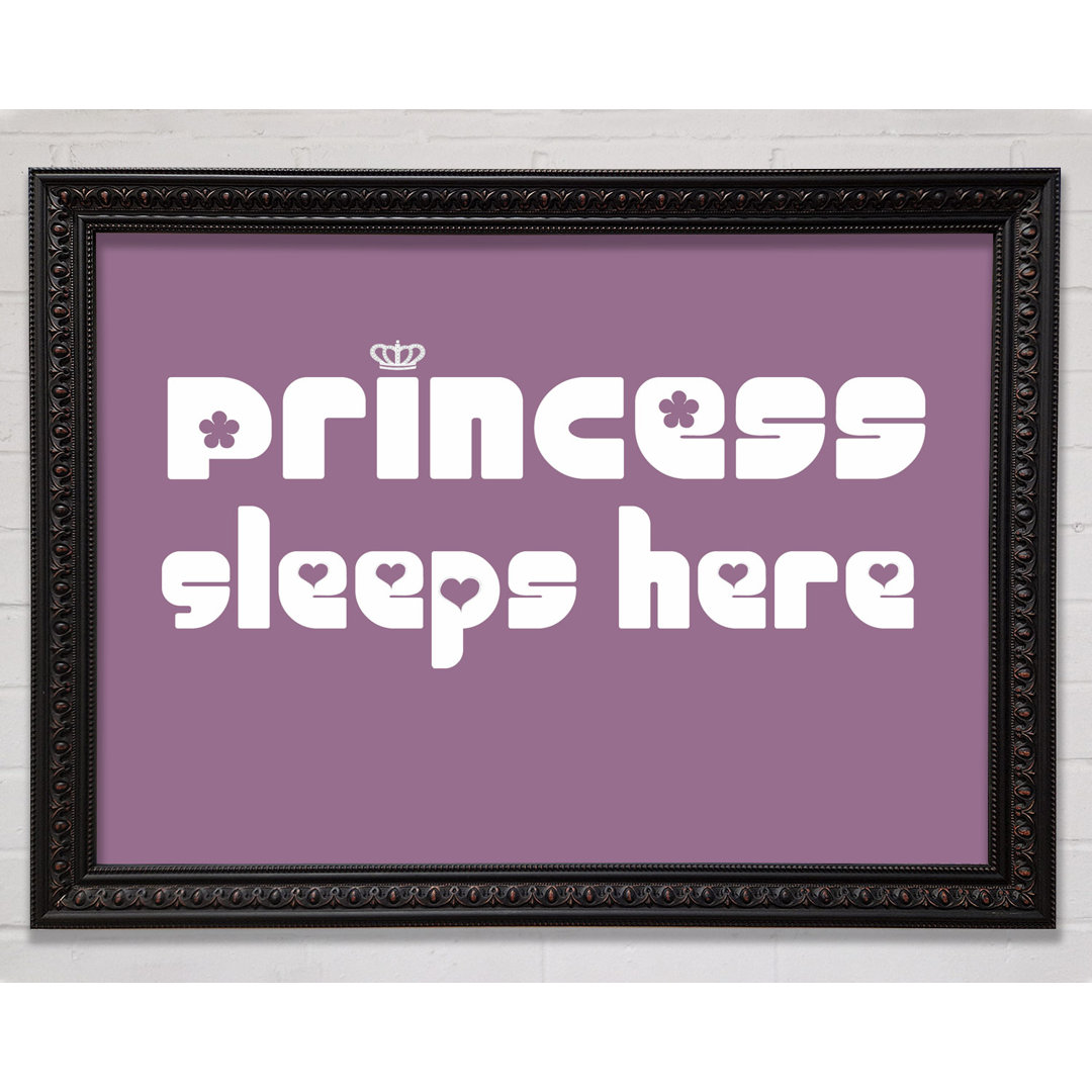 Gerahmtes Leinwandbild Princess Sleeps 2