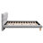Upholstered Platform Bed Frame With Cookie-Shaped  Headboard, Easy Assembly, Soft And Comfortable,Grey-280894756