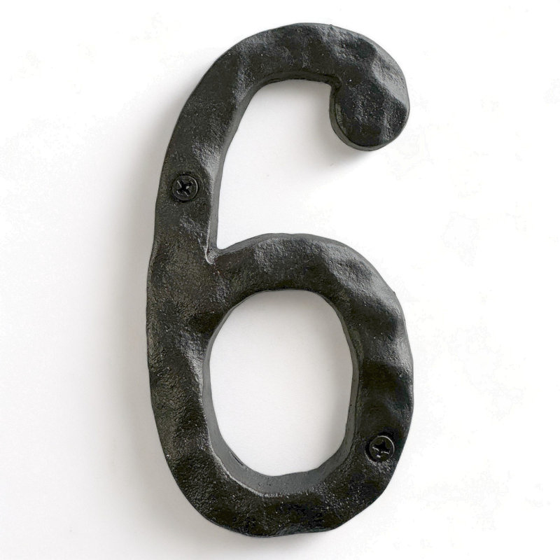 Numéro pour plaque d'adresse à fixer, 6