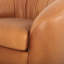 Saldana Leather Swivel Club Chair