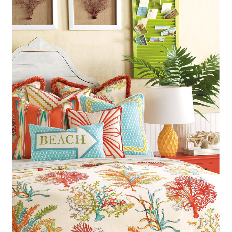 Maldive Coastal Cotton Duvet Cover, King Duvet Cover + 6 Additional Pieces