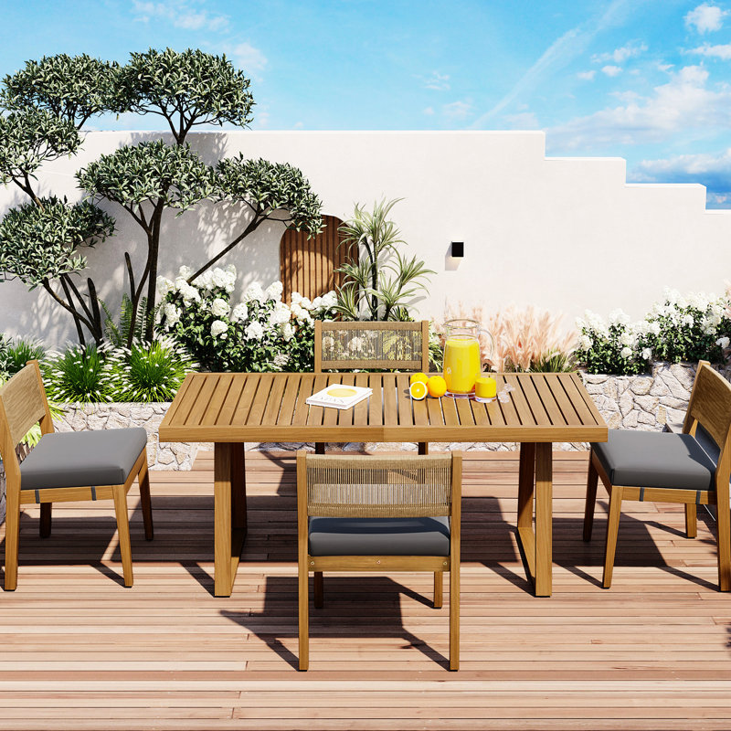 Mobilier d'extérieur moderne en bois avec construction pour la terrasse Ustyle