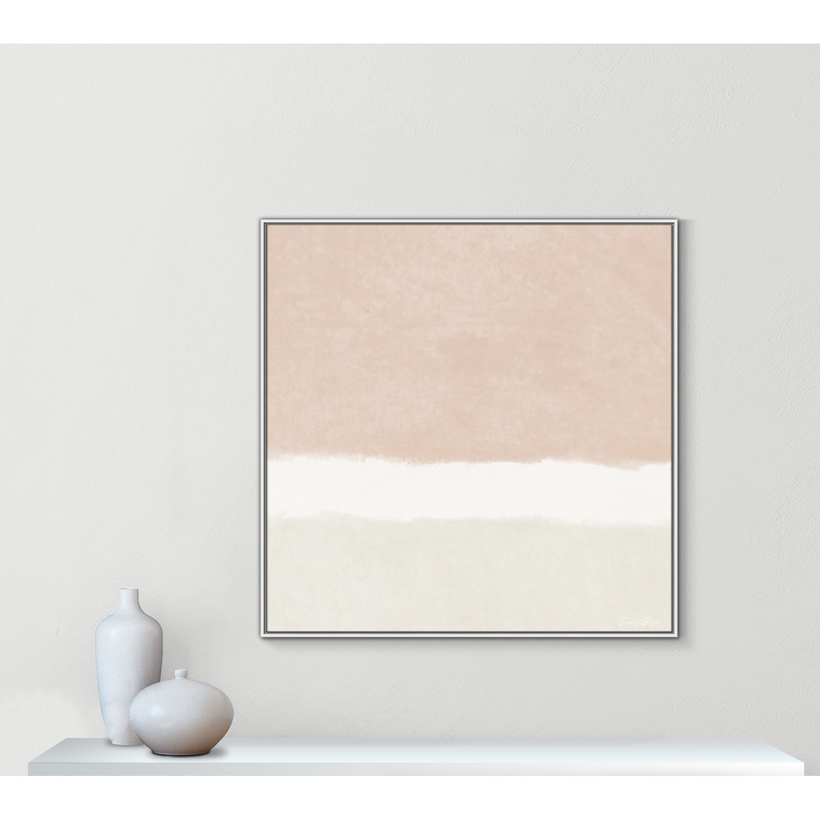 Willadeene "Slate 2" Print, 46.5" H x 46.5" W, White Framed