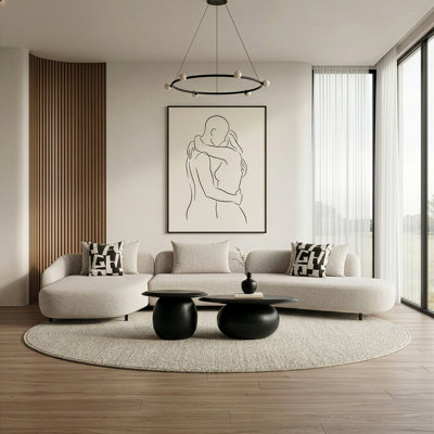 Marge - Canapé modulaire beige contemporain