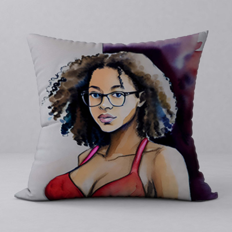 Oreiller New ManosMorenas, caractère et motifs vibrants / taille 18 po x 18 po