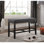 Banc rembourré, banc de salle à manger rustique contemporain, banc à hauteur de comptoir avec garniture cloutée