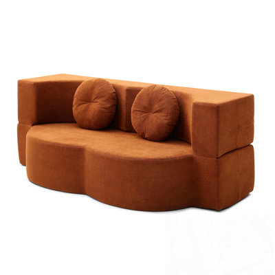 Causeuse avec 2 coussins et coussin d'assise moelleux
