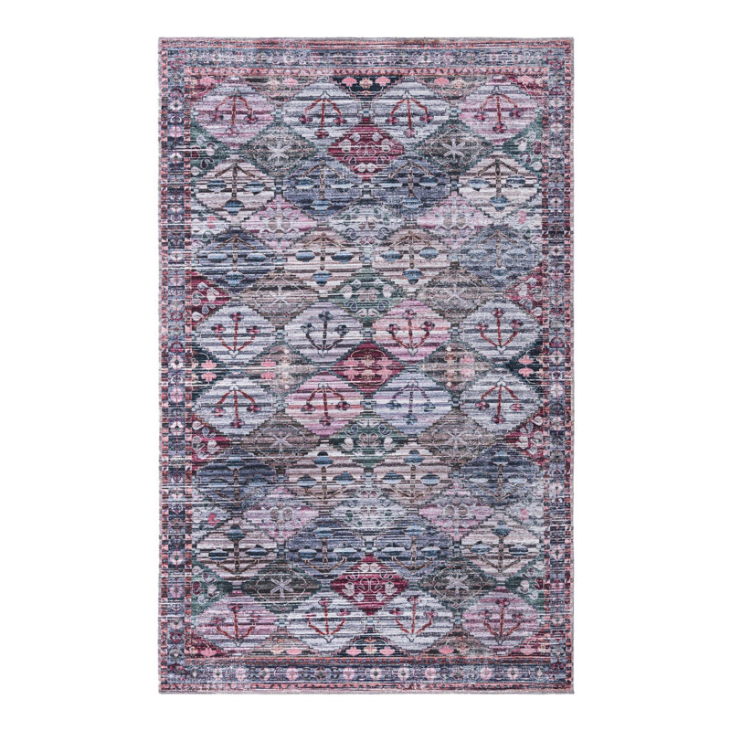Hazlett Chenille Geometric Indoor Rug, Rectangle 5'11" x 9'