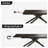 Mahjabin 9 - Piece  Dining Table Set 102.36'' Extendable Sintered Stone Table and 8 Faux Leather Chairs-627286278-627437078