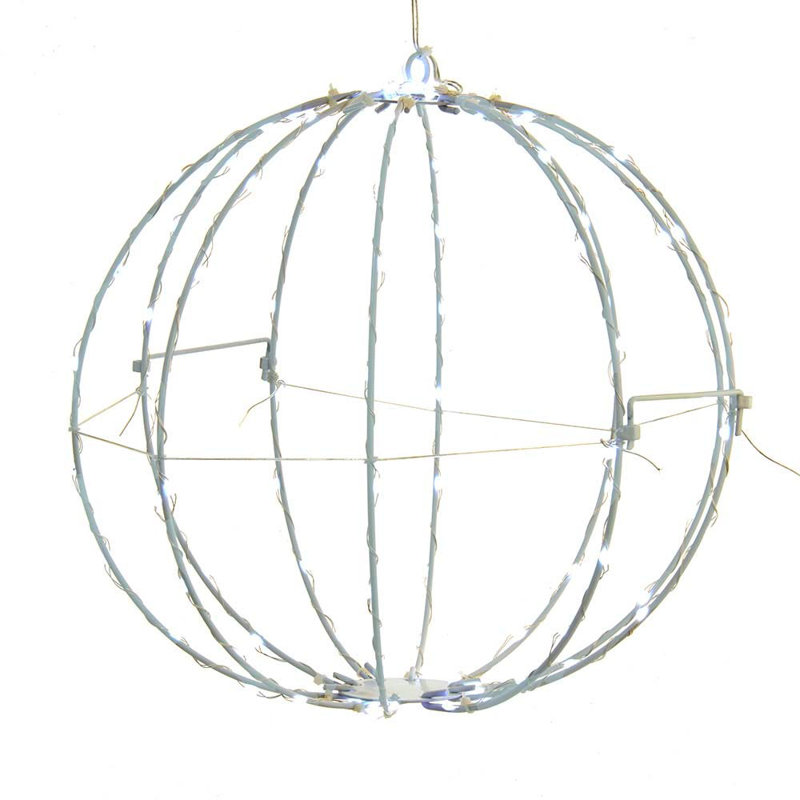 Lanternes sphériques pliables en fil métallique Superbright