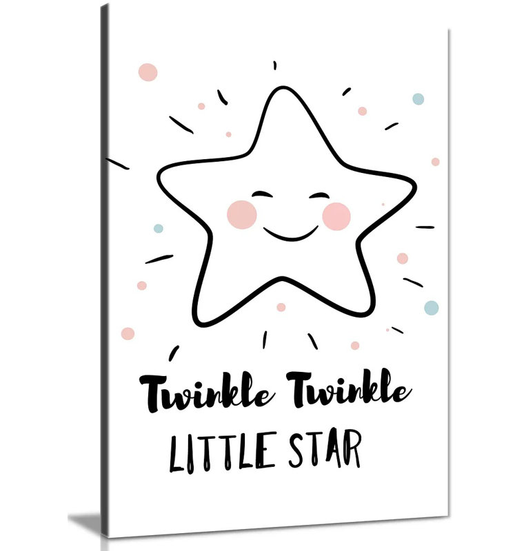 Cute Twinkle Little Star - Wrapped Canvas Print, 61cm H x 41cm W
