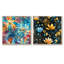 Engelman - Ensemble de 2 collages carrés abstraits-101844899-101844900