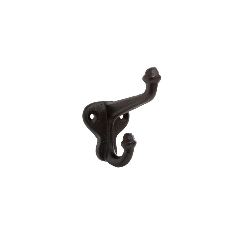 Cast Iron "Weston" Black Wall Robe Hook