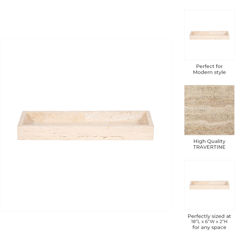 Nellee Tan Stone Rectangle Decorative Tray