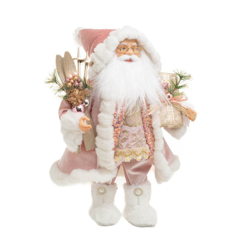 Père Noël rose à paillettes
