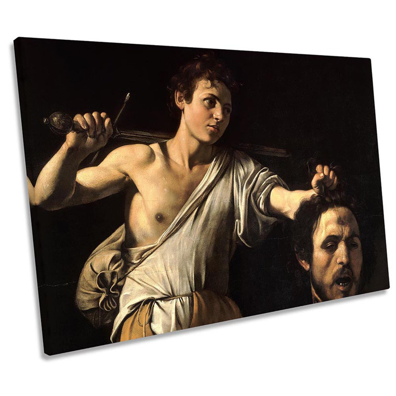 Caravaggio David With Head Of Goliath - Wrapped Canvas Print, 50.8cm H x 76.2cm W x 2cm D