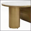 Table basse moderne ovale avec pieds en métal doré pour le salon, le rangement peu encombrant Assemblage facile-1652042366