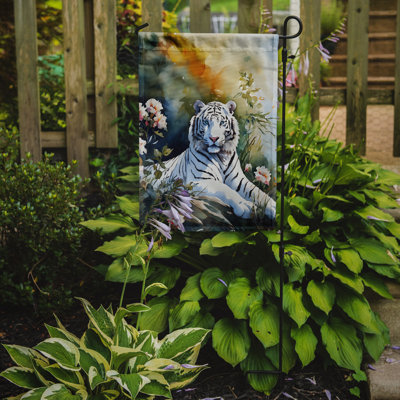 Drapeau du jardin du tigre blanc
