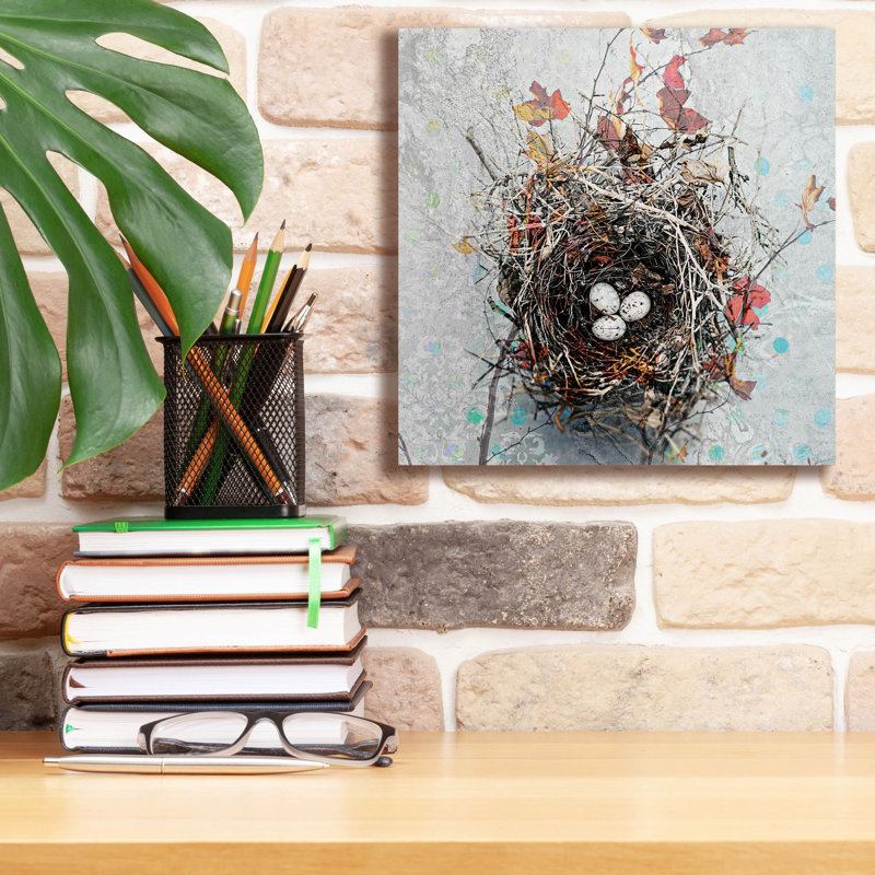 «Nest» par Elena Ray, art mural sur toile, H 12 po x l 12 po x P 0,75 po