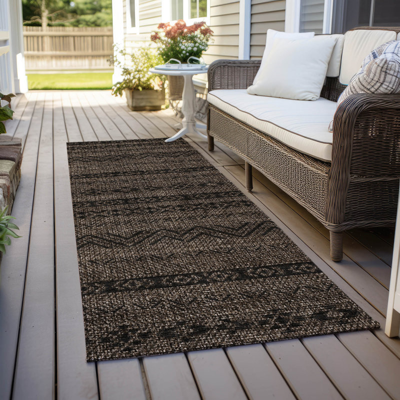  Cean Machine Washable Indoor/Outdoor Rug, Runner 2'3" x 7'6"
