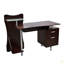 Bureau d'ordinateur élégant avec rangement
