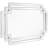 Lulah Glass Frame Rectangle Wall Mirror