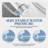  Non-Electric Bidet Attachment for Toilet Seat, Daul Clean Nozzles 3 Modes Adjustable Water Pressure Bidet Toilet Seat Attachment with Pressure Controls Feminine/Posterior Wash