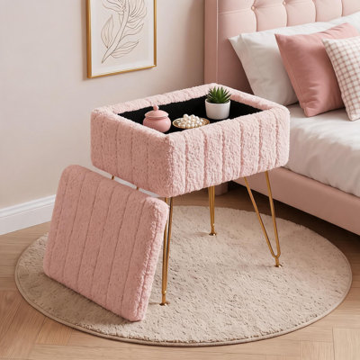 Vanity Stool, with Storage
