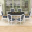 Ensemble de table de salle à manger 7 pièces avec tiroirs et chaises de rangement intégrés-958401780-958401777