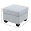 Repose-pieds 34 po Darley, chenille gris doux