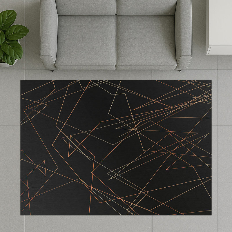 Geometric Area Rug, Rectangle 90 x 150 cm