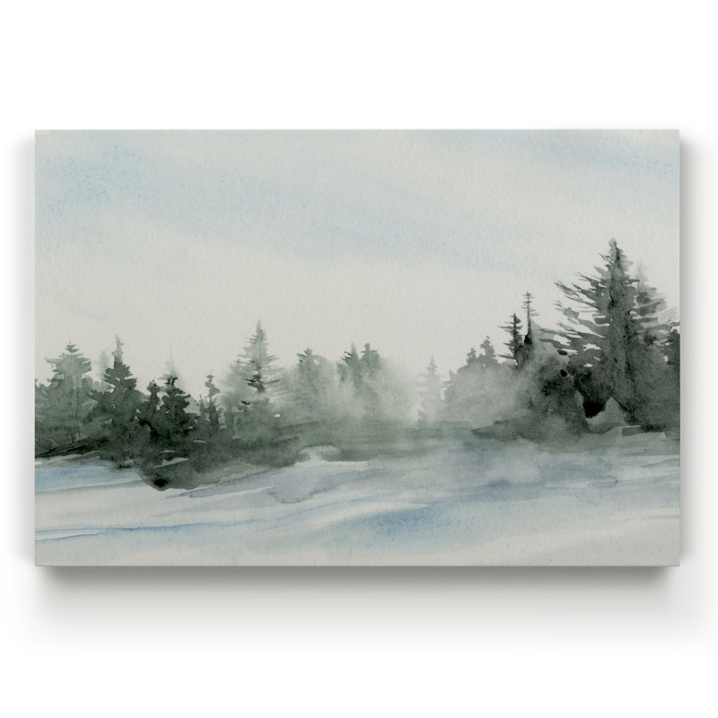 «Evergreen In The Distance I», reproduction d'art sur toile, H 27 po x l 18 po x P 1 po, Toile tendue