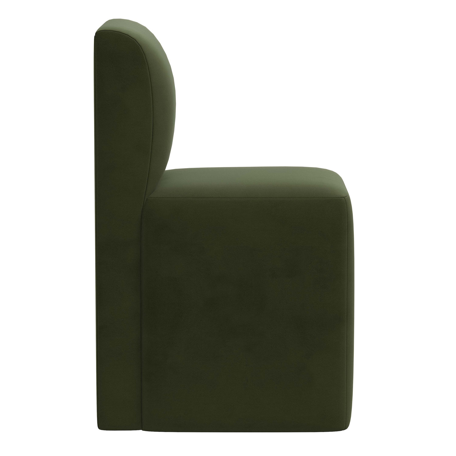 Mendy Linen Parsons Dining Chair, Classic Loden Velvet