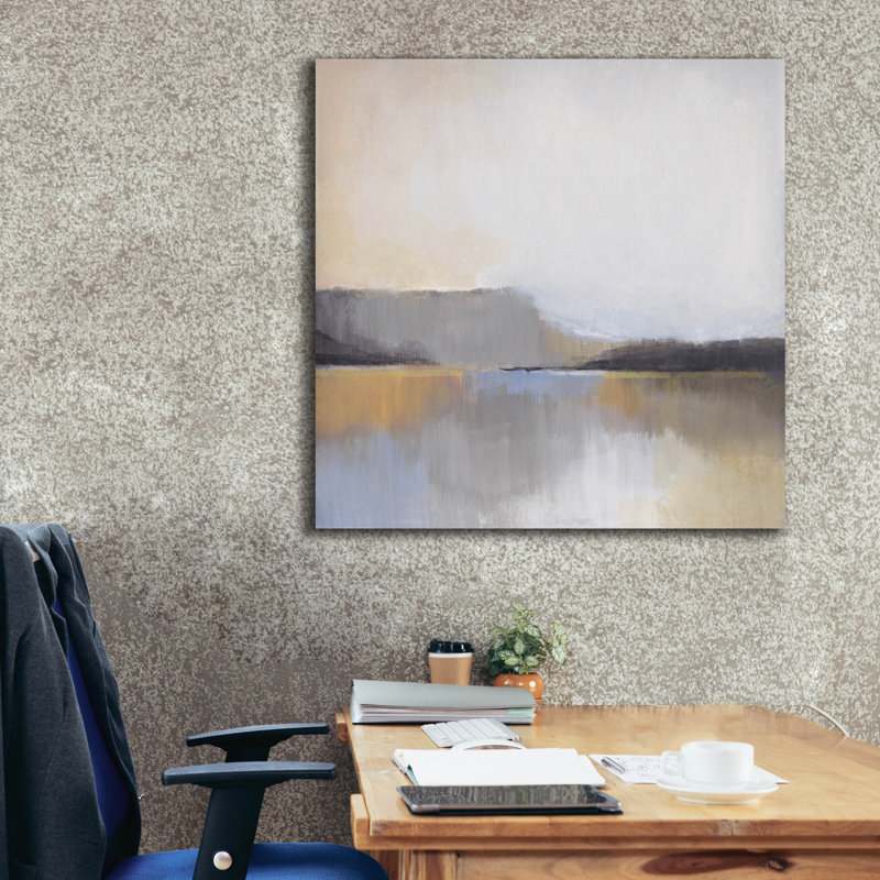 Epic Graffiti 'Grey Dunes 1' by Brittany Evans Canvas Wall Art, 37" x 37", 37" H x 37" W