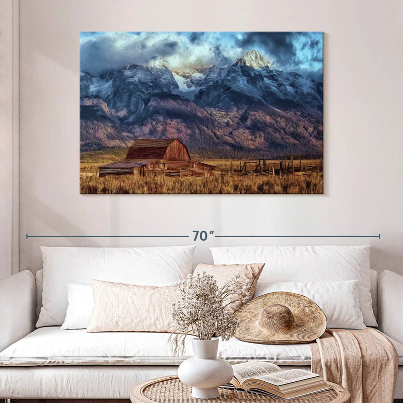 Lilie Mormon Barn en automne, H 32 po x l 48 po